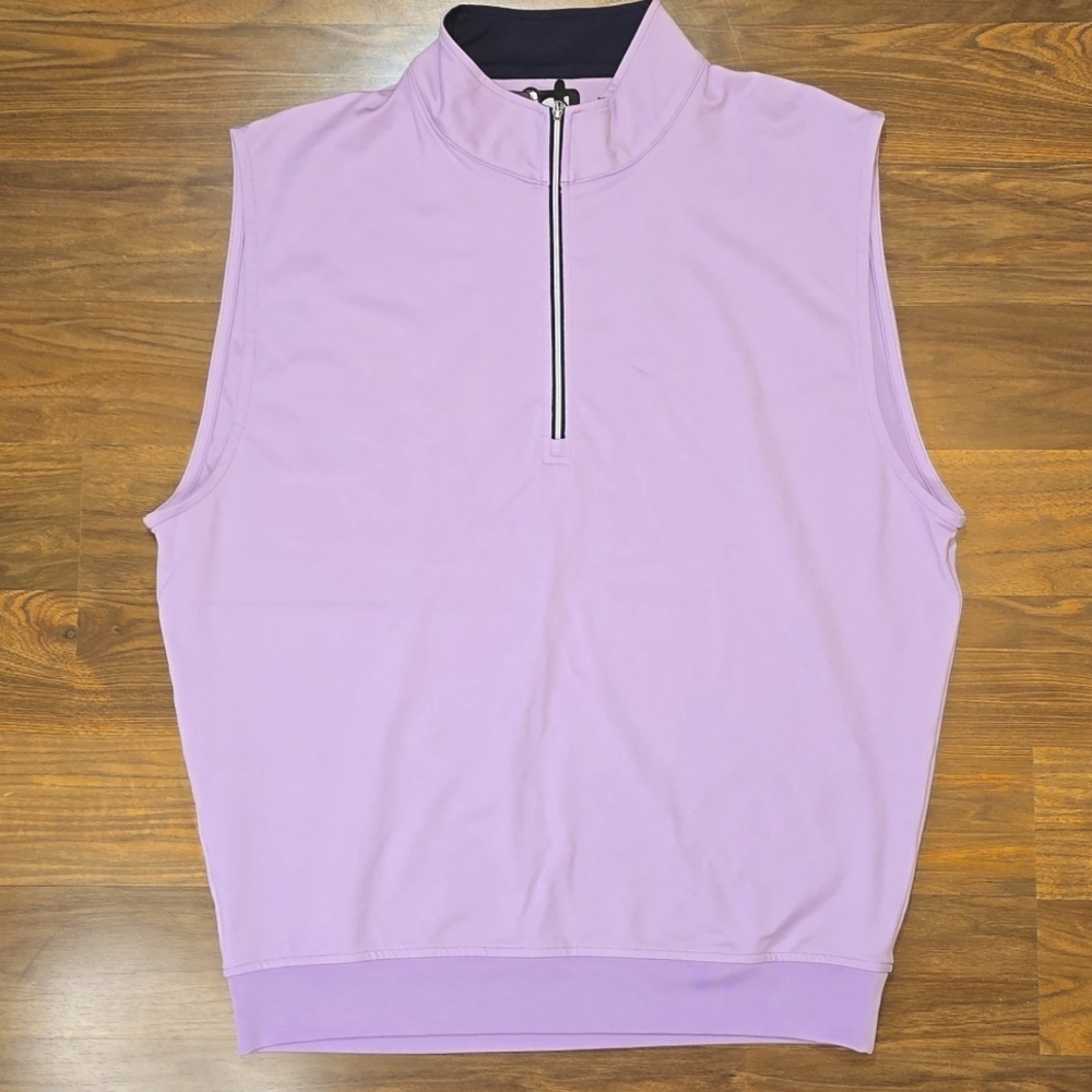 Footjoy Gathered Waist Half Zip Vest Lavender 25317